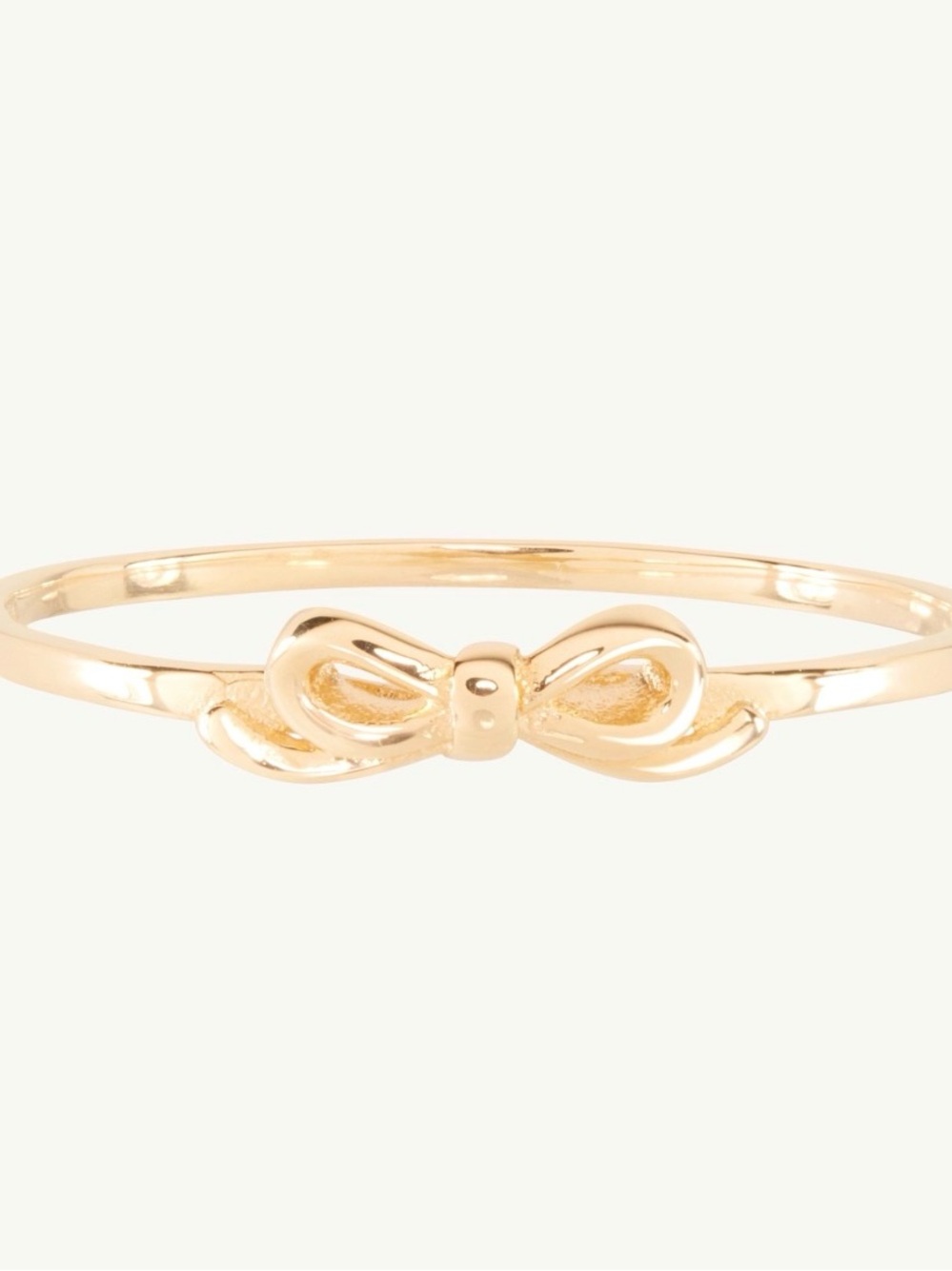 Catbird Toy Bow Gold Stacking Ring